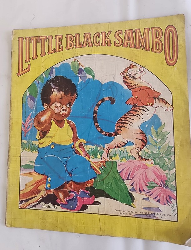 LITTLE BLACK SAMBO CHILDREN's 1942 BLACK AMERICANA BOOK