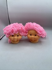 Vintage 80s Lot Of 2 Sweet Love Kids  Steal Your Hart Away  Pink Heads