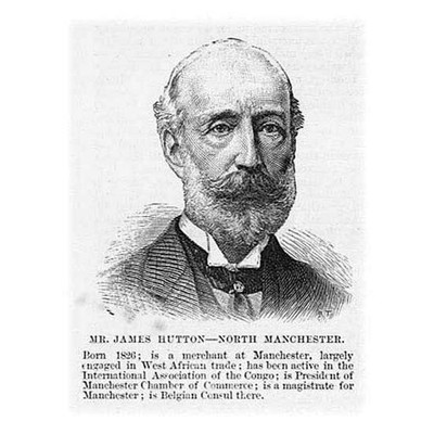 Mr James Frederick Hutton MP for North Manchester - Antique Print 1885