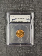 1973 MS 67+ RD  Lincoln Memorial One Cent 1c Rare Coin - ICG Hutto White Label
