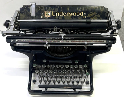 Antique 1920S UNDERWOOD 14 Standard Typewriter Black Made In The USA
