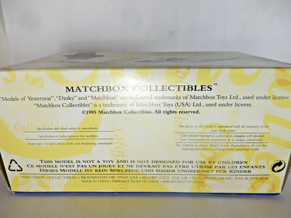 NOS MATCHBOX 1918 ATKINSON LOGGER, No YAS06M COLLECTIBLES DIECAST COA & BOX. - Image 4 of 4