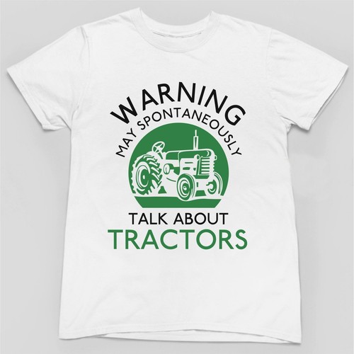 CAMISETA MAY SPONTANEUSLY TALK ABOUT TRACTORS Divertido Eslogan Hobbies Agricultura Top - Imagen 15 de 24