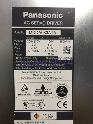 Used 1Pc MDDA083A1A Panasonic Servo Driver Free Shipping - Picture 6 of 11