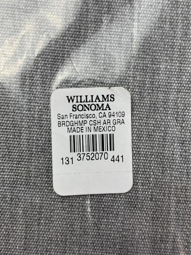 Williams Sonoma Cushions Arm Chair Bridgehampton Gray 19.25 x 18.5 inch Set of 2 - Picture 4 of 4