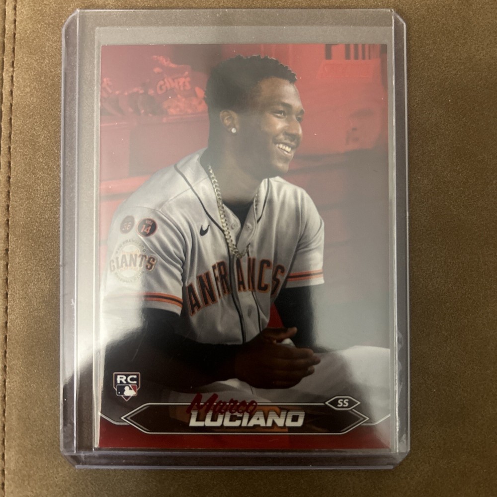 2024 Topps Stadium Club - Red Foil #224 Marco Luciano (RC)