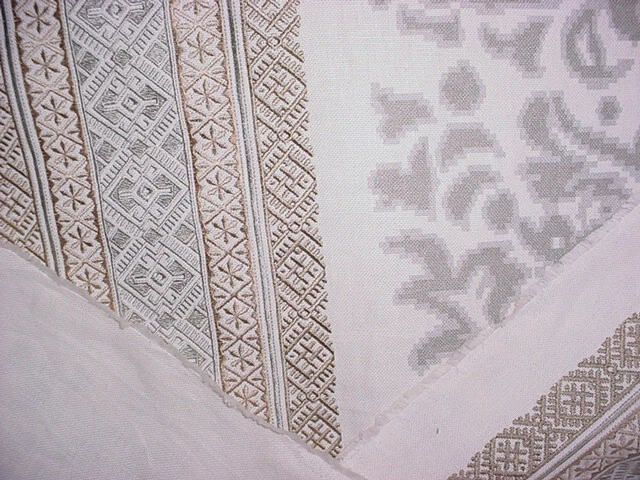 2Y Lee Jofa 2014108 Garnier Damask Embroidered Linen Floral Upholstery Fabric - Image 4 of 4