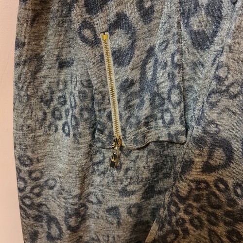Joseph Ribkoff Dress Gold Black Animal Print Zip Detail Cuffs Seam Size 12 - Picture 6 of 8