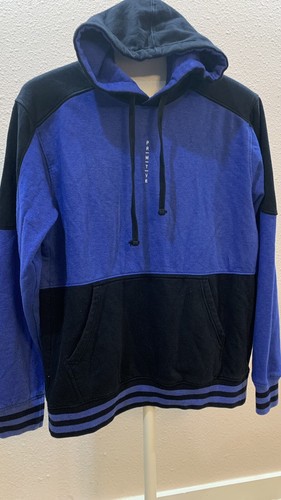 Primitive Skateboard Hoodie Men's Medium Blue and Black Pullover Sweater Y2K - Picture 4 of 10