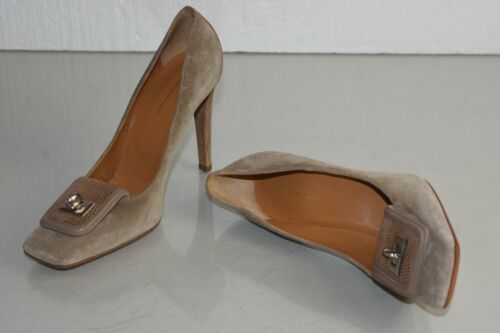 Neu Balenciaga Wildleder Pumps Lizard Skins Leder Quadrat Zehen Taupe Schuhe 39 - Bild 6 von 10