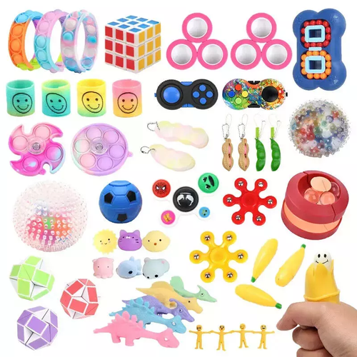 🔴1-100pcs Mystery Stress Relief Fidget Sensory Toys Push Pop Toys Bundle Set UK - Picture 2 of 5