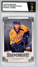 2013-14 Upper Deck Artifacts Austin Watson 349/999 Rookie Graded HCWG 9 