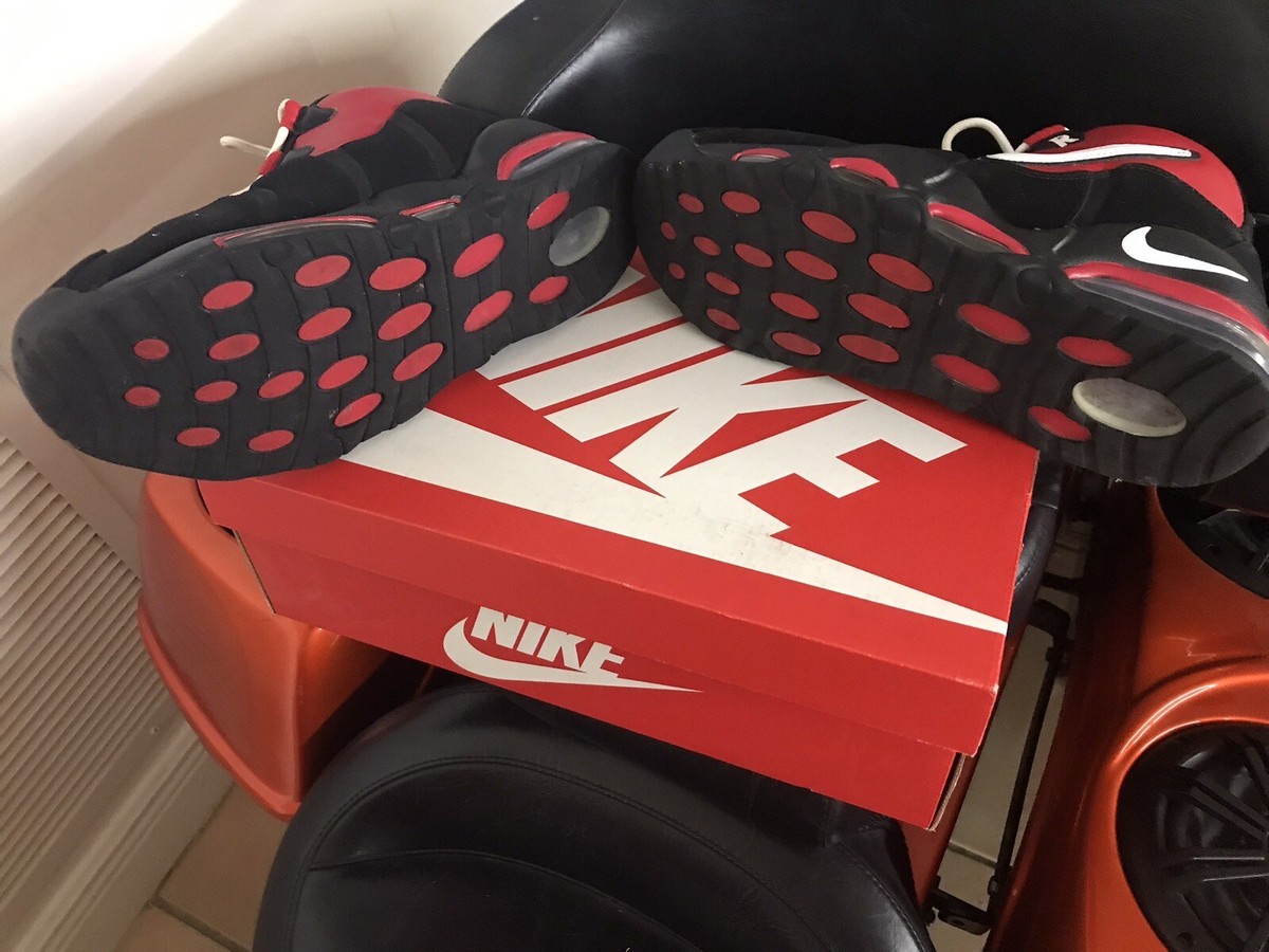Nike Air Max Uptempo 95 Bulls Away Red Black Size 9.5