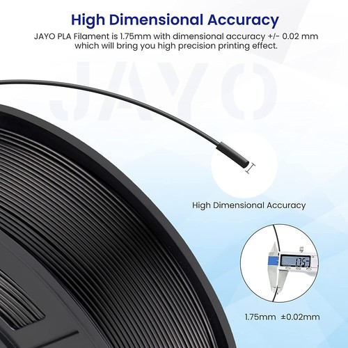 JAYO 10KG PLA Matte PETG PLA+ SILK ABS TPU 1.75mm 3D Printer Filament 1.1KG Lot - Picture 11 of 196