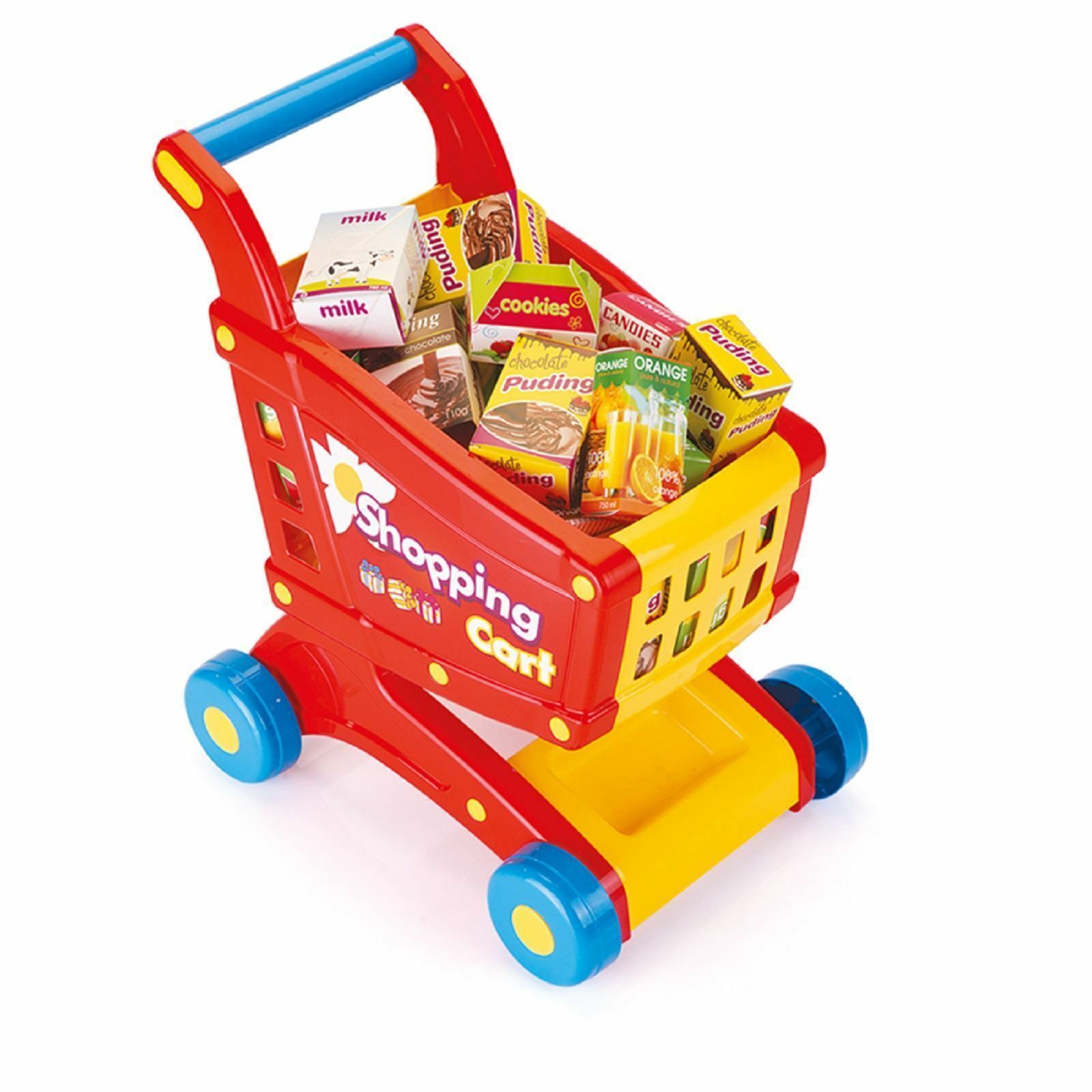 plastic toy shopping cart
