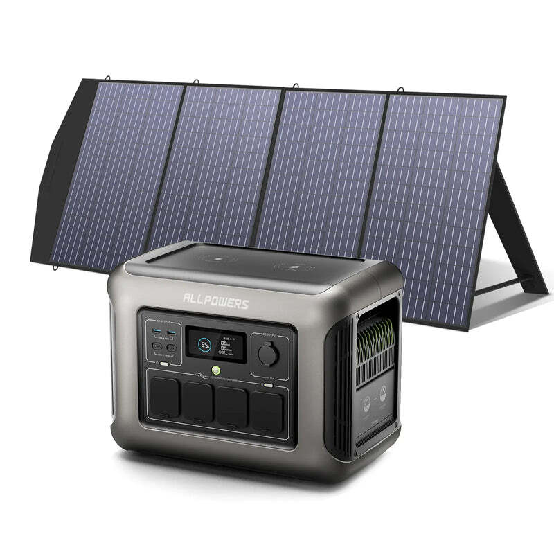 ALLPOWER Solar Generator Power Station 1800W R1500 + 200W-600W Solar Panel Kits