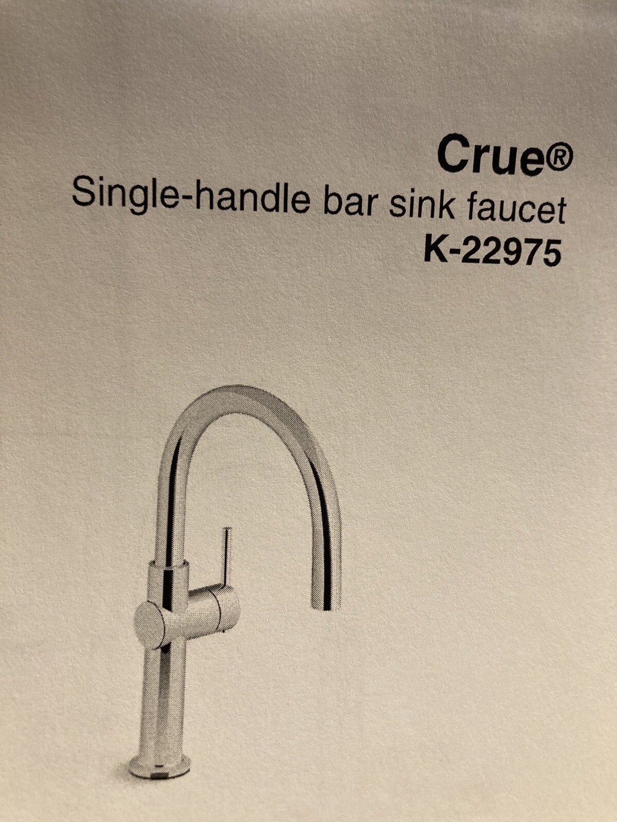 Kohler 22975VS 14" Crue Bar Faucet Vibrant StainlessGriferia BarIn
