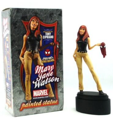 Sealed Rare Bowen 12'' Mary Jane Statue Spider-Man Marvel 1/6 Comic Deco Gift