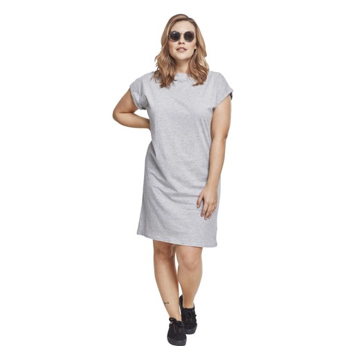 Urban Classics Ladies Turtle Extended Shoulder Dress Damen Sommer Kleid XS - 5XL - Picture 109 of 161