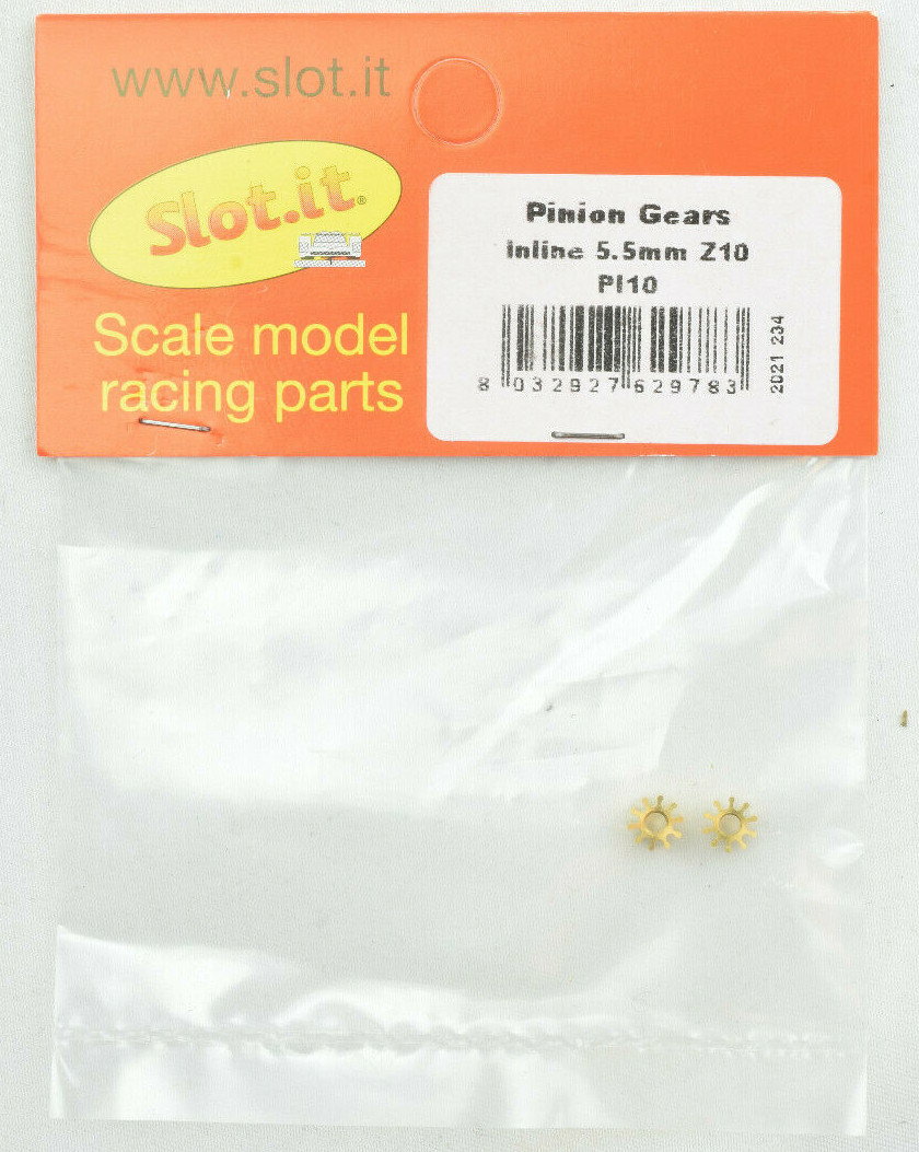 Прорезь it 10T Рядная латунная шестерня внутреннего диаметра 5,5 мм - 2 штуки PI10