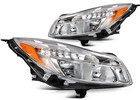 Pair Chrome Housing Headlights Assembly Left + Right For 2011-2013 Buick Regal