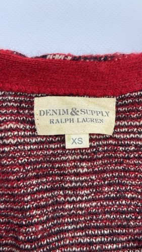 Denim and Supply Ralph Lauren mohair wool women size XS knitted plaid cardigan - Picture 8 of 11