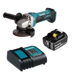 18v cordless bl1830b ion makita grinder li charger angle battery