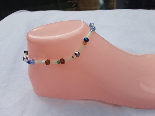Coral Beads ANKLETS & BRACELETS multi summer 9.5" Women 24cm glowdark screw - 第 12/12 張圖片