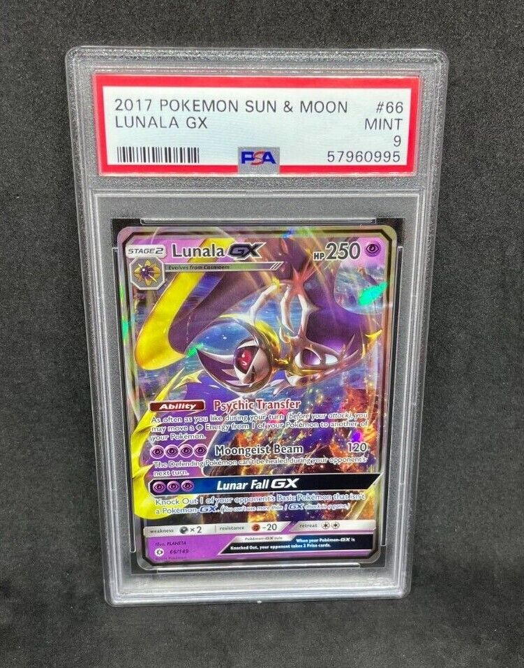 Lunala GX Holo Pokemon Card 66/149