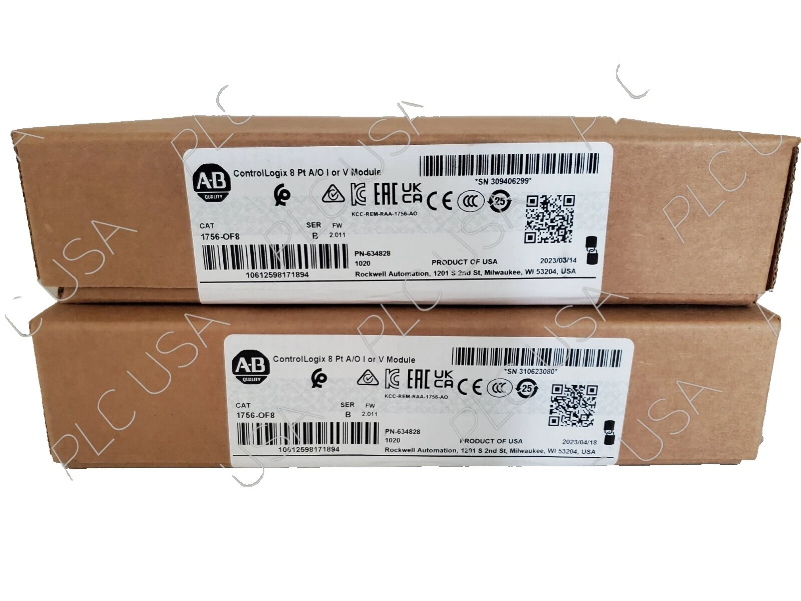 Entrada Rockwell PLC, módulos de E/S y de salida