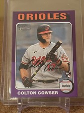 Colton Cowser 2024 Topps Heritage Mini - Purple /15 #388 (RC) Rookie Orioles