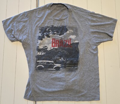 Coca Cola Brazil Always Coca Cola D-Lab Collection Men's Gray T-Shirt Size XL