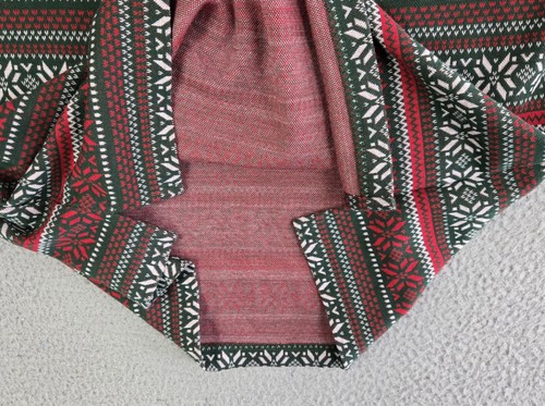 Travis Mathew Fair Isle L/S Polo Shirt Men's Large Soft Knit Fabric Red & Green - Picture 11 of 17