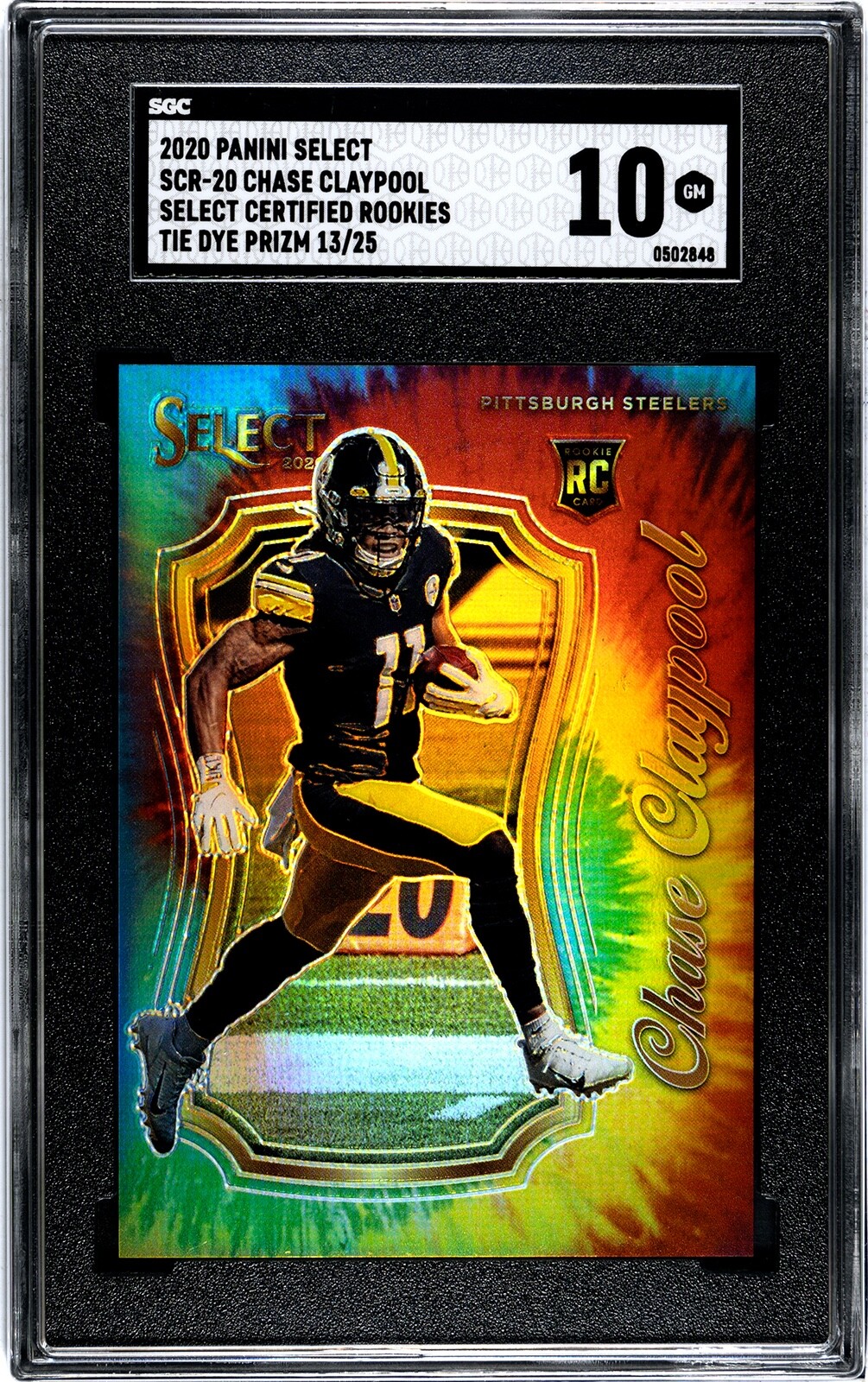 Chase Claypool Panini Select Certified Rookies #SCR20 Gold