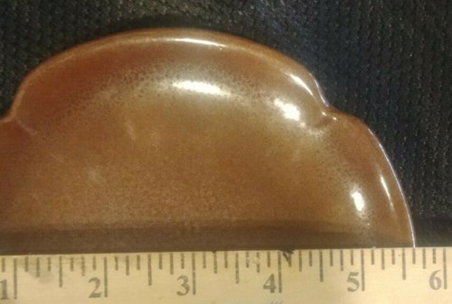 Vintage Frankoma Plainsman Brown 5 3/4" Round Flat Cup Saucer 5E Stoneware Plate - Picture 8 of 8