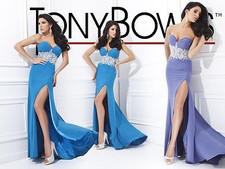 Tony Bowls 114709--Color: Turquoise--Size 12 --Prom Dress