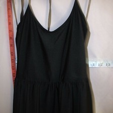Forever 21 Black Skater Halter Stretch Sun Dress S Nice LN