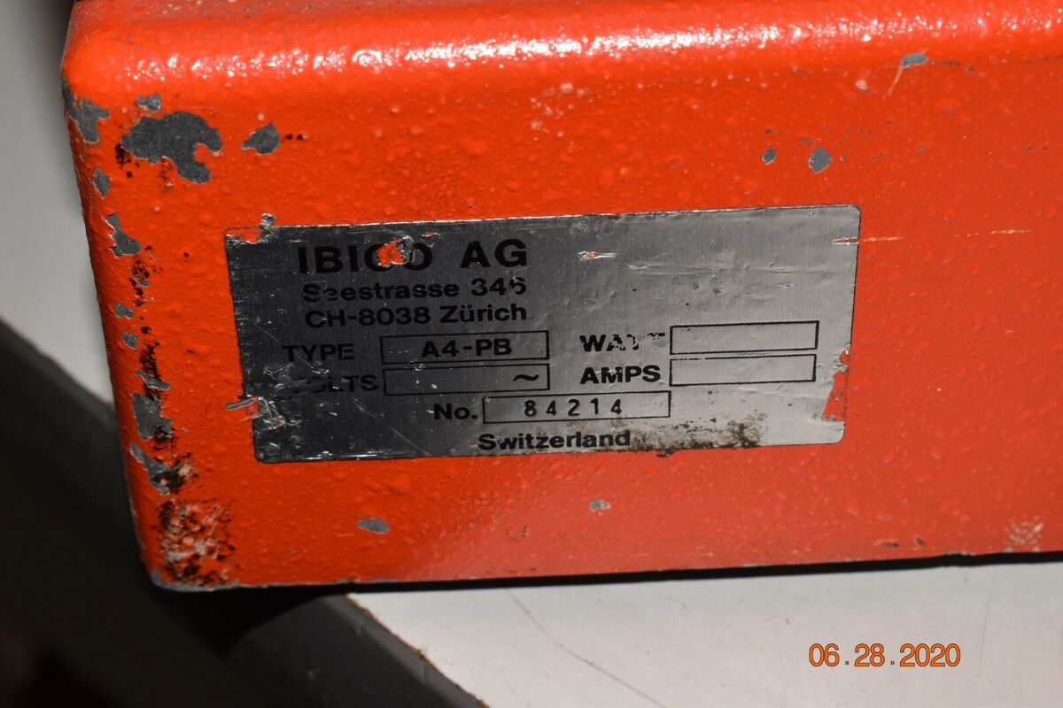 IBICO AG Seestrasse 346 CH-8038 Zurich Binding Machine Works IBICO AG Seestrasse 346 CH-8038 Zurich Binding Machine Works