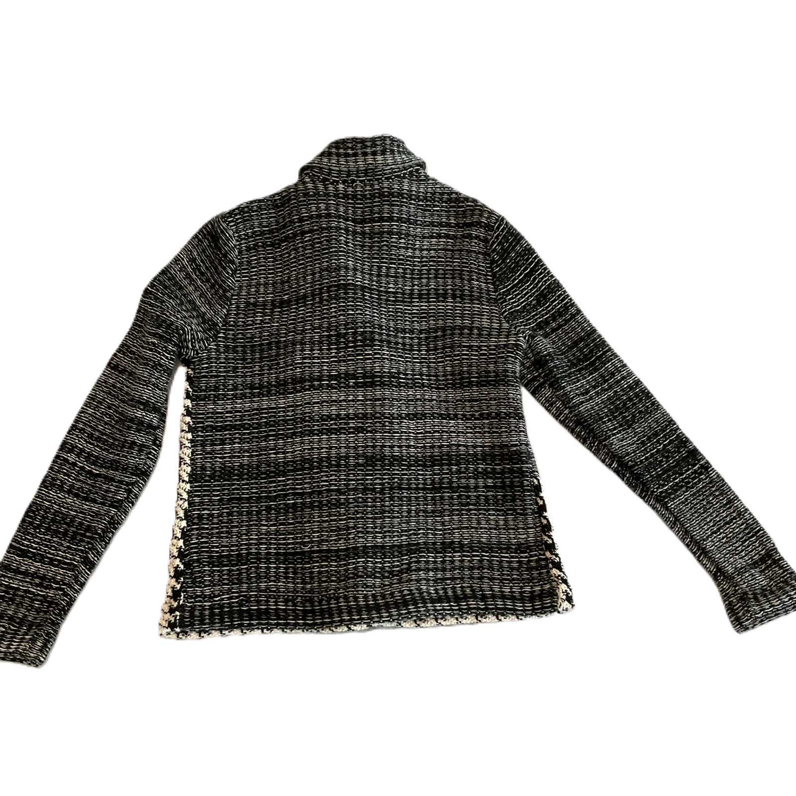 Chaps Women’s Patchwork Knit Sweater Jacket MP Zi… - image 7