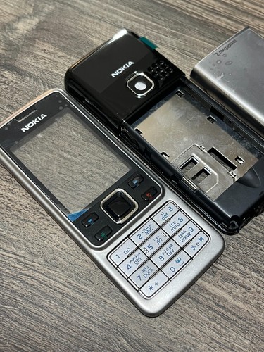 Nokia 6300 classic Full Housing Cover Silver With Buttons - Picture 4 of 4
