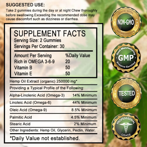 Extra Strength Herbal Gummies for Sleep,Calm,Inflammation & Pain Memory Support - Picture 11 of 13