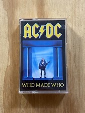 AC/DC - Who Made Who Cassette Tape 1986 Atlantic Records Heavy Metal 7 81650-4-E