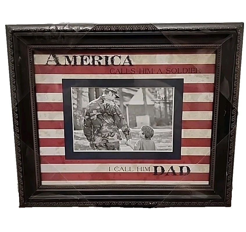 White Patriotic Wooden Picture Frames