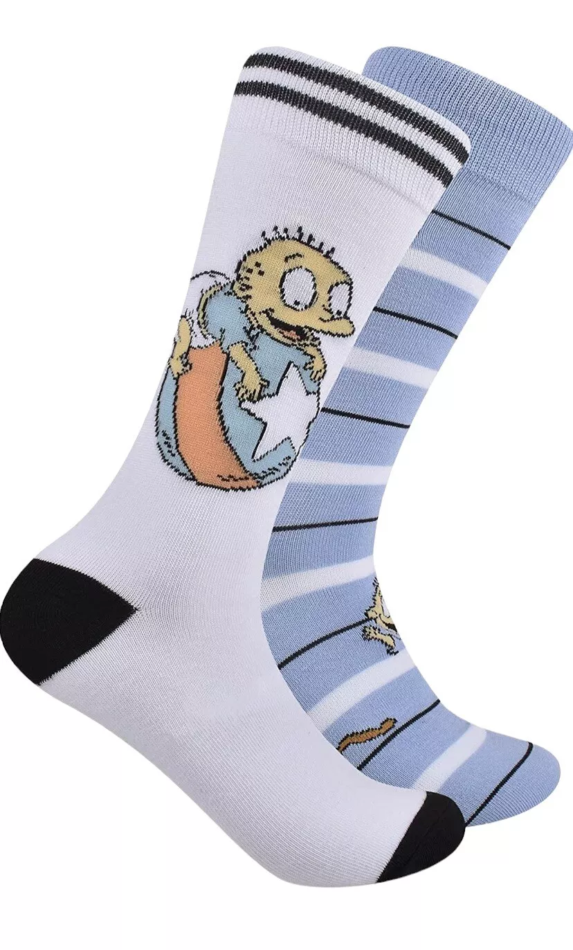 Lot de 2 chaussettes d'équipage homme Nickelodeon taille 6 12 multicolore unisexe sport confort