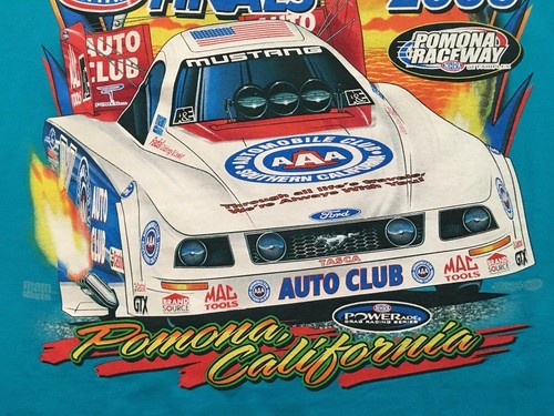 2006 NHRA Finals Funny Car Auto Club Pomona Robert Hight Autographed T Shirt L - Picture 8 of 9