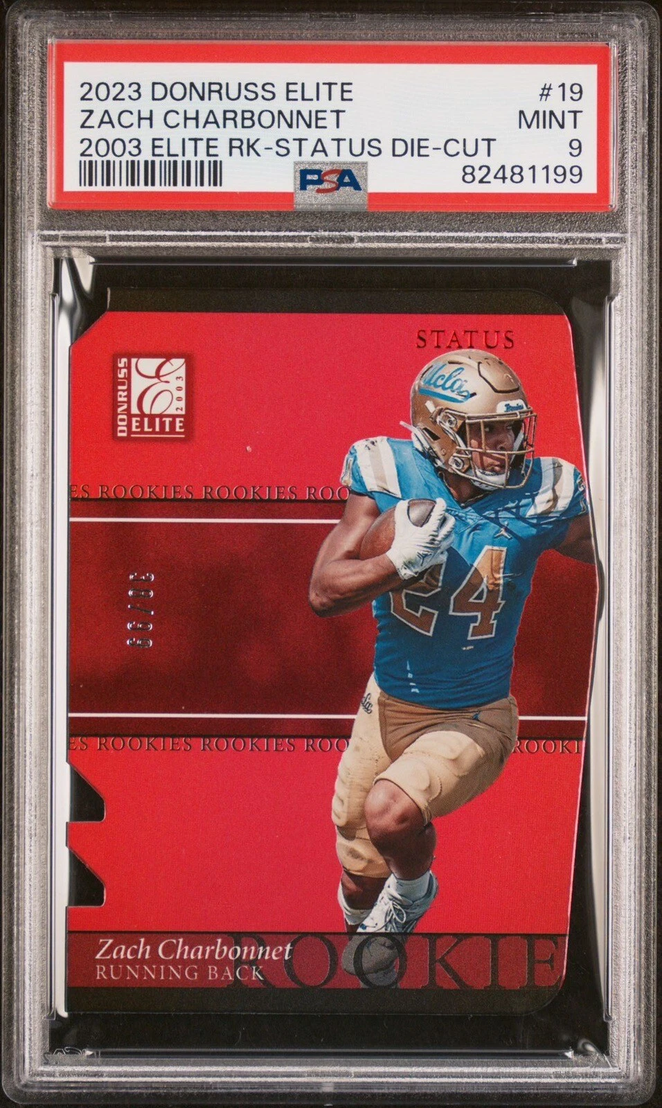 Zach Charbonnet Panini Donruss Elite 2003 Elite Rookies #19 Status Die-Cut