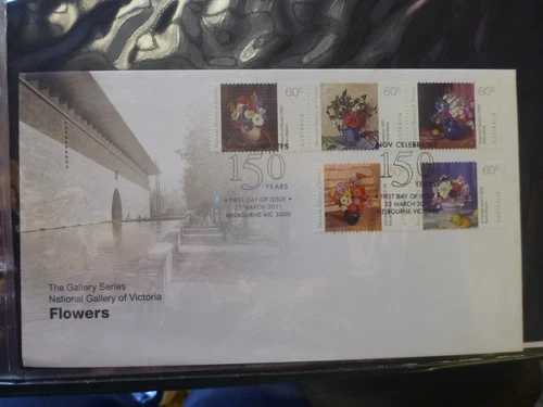 AUSTRALIA 2011 Flower Paintings - National Gallery of Victoria First Day Cover