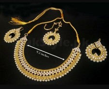 Modna biżuteria damska damska indyjska pakistańska przyjęcia weselne zestaw biżuterii