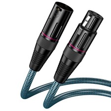 High end XLR Microphone Audio Cables, XLR Male to Female Balanced Mic Cord 3 Pin