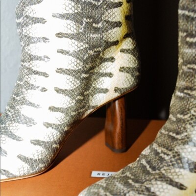 【REJINA PYO】Allegra スネーク風レザー オーバーニーブーツ Rejina Pyo Allegra Boot Churry Snake | eBay